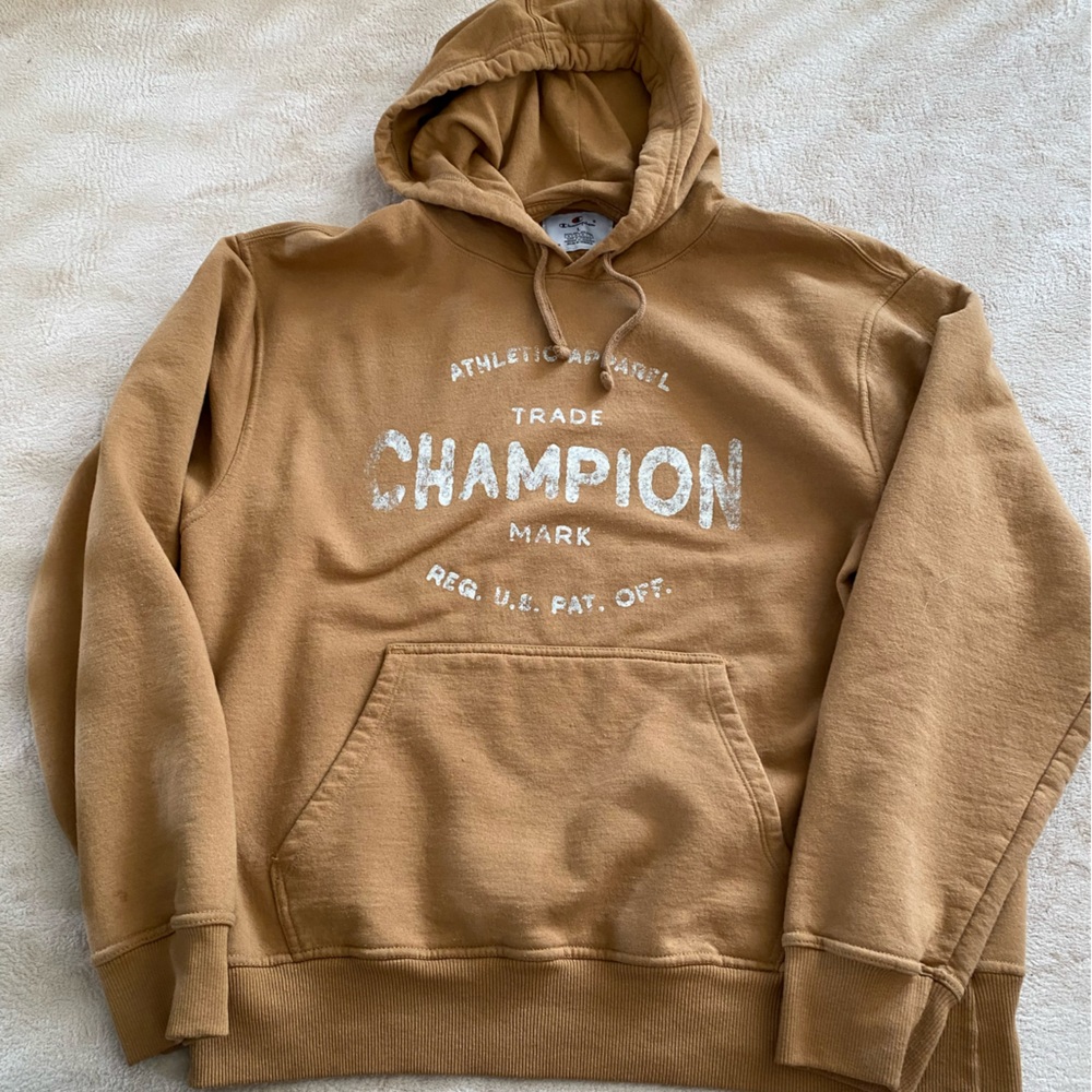 Champion Light Brown Hoodie Men’s Large